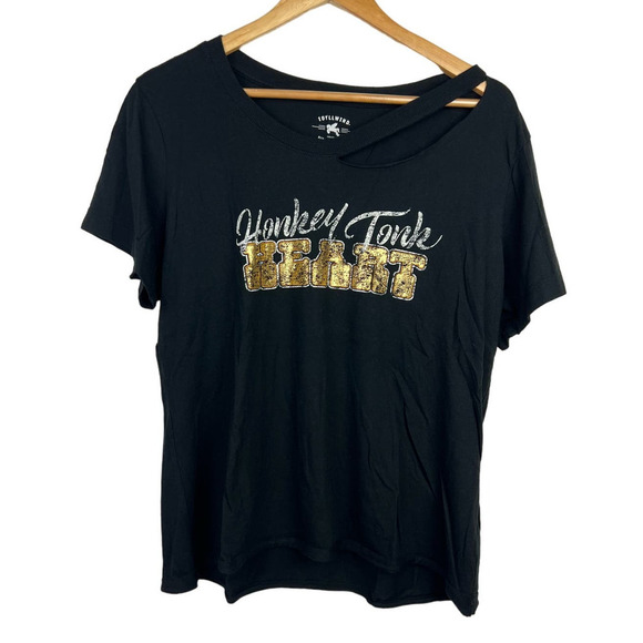 EUC Miranda Lambert Idyllwind Western Women's HONKY TONK HEART T-shirt Large - Picture 2 of 8